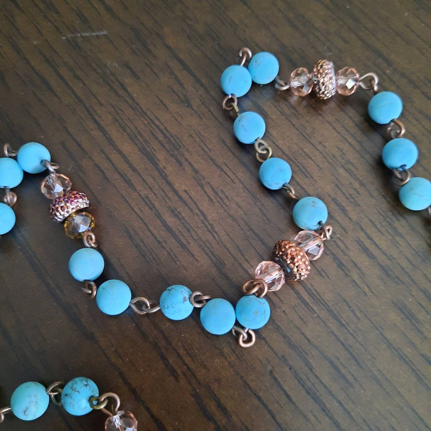 Turquoise And Rose Gold