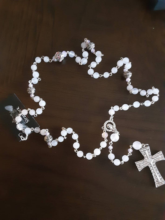 Rose Quartz Natural Stone Rosary