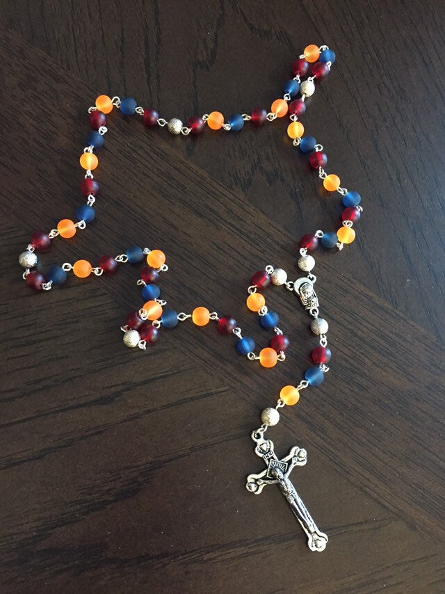 Frosted Glass Armenian Rosary