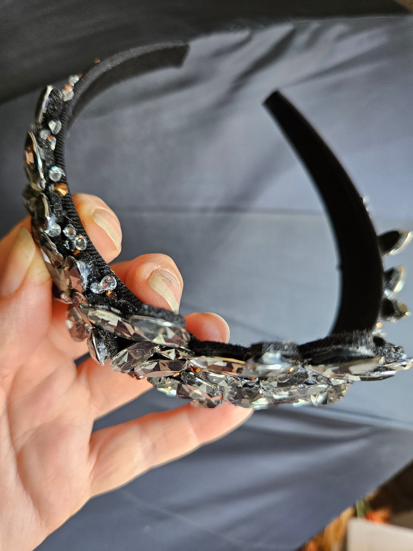 Crystal Floral Statement Tiara
