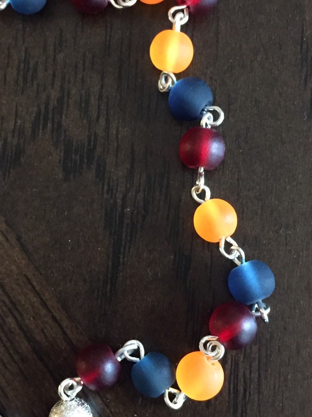 Frosted Glass Armenian Rosary