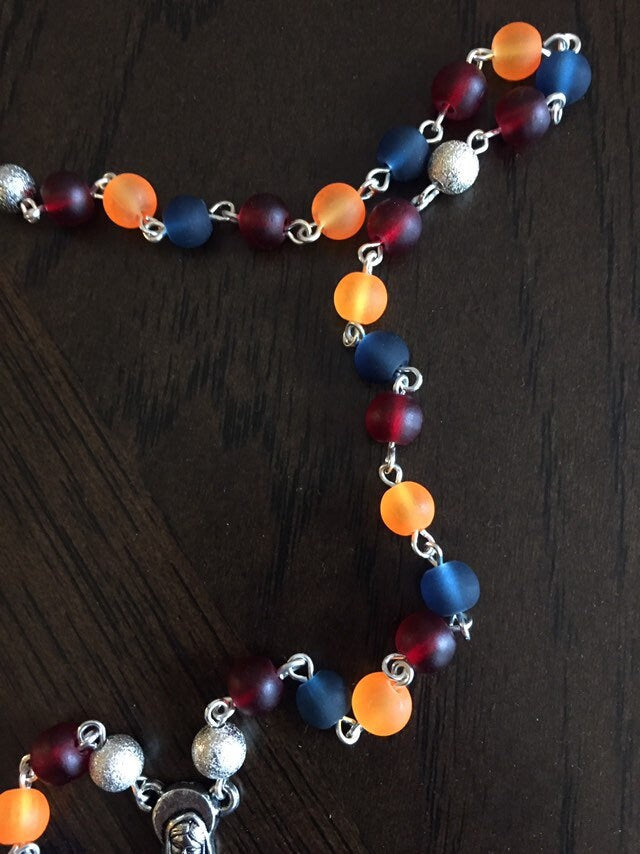 Frosted Glass Armenian Rosary