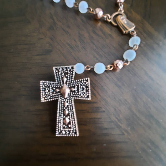 Rose Quartz And Rose Gold Rosary