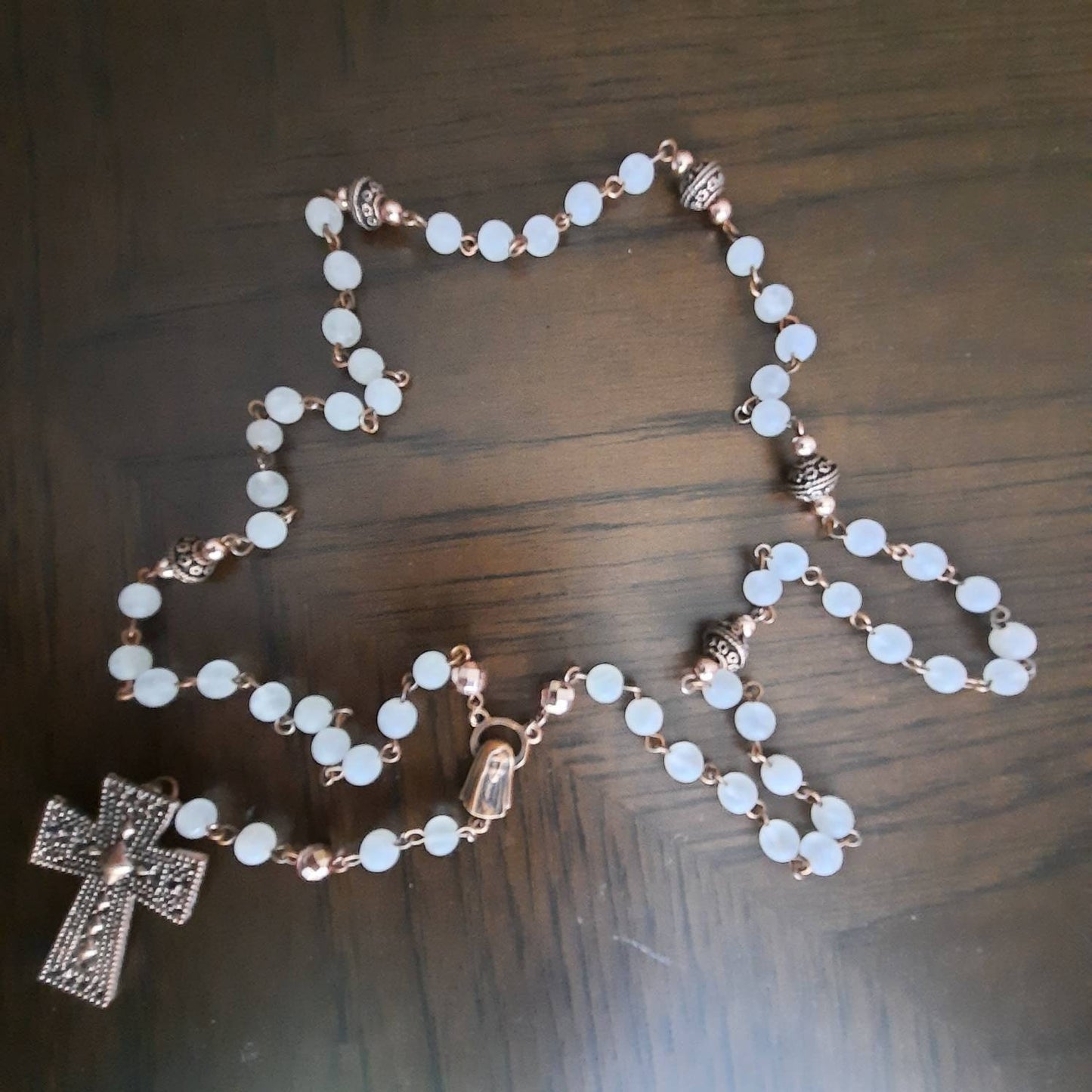 Rose Quartz And Rose Gold Rosary