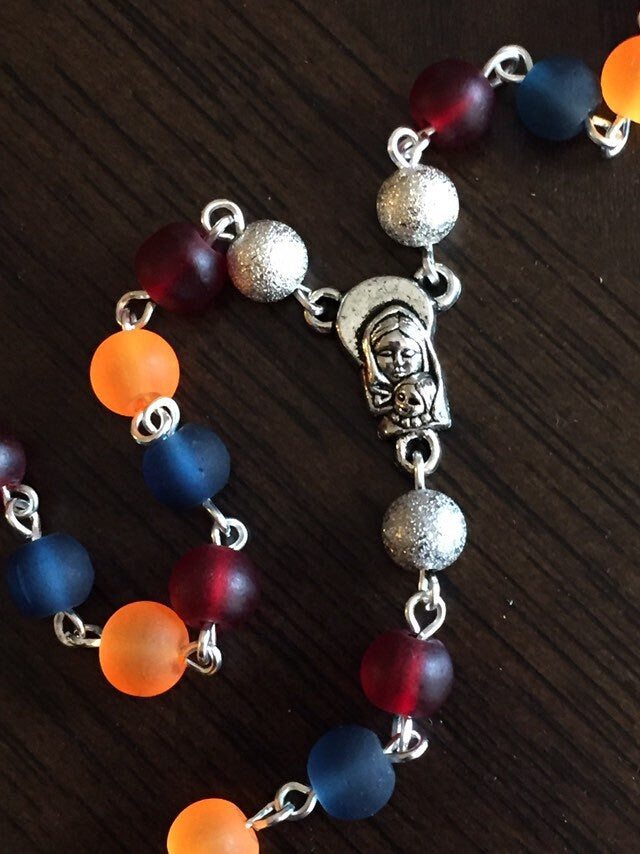 Frosted Glass Armenian Rosary