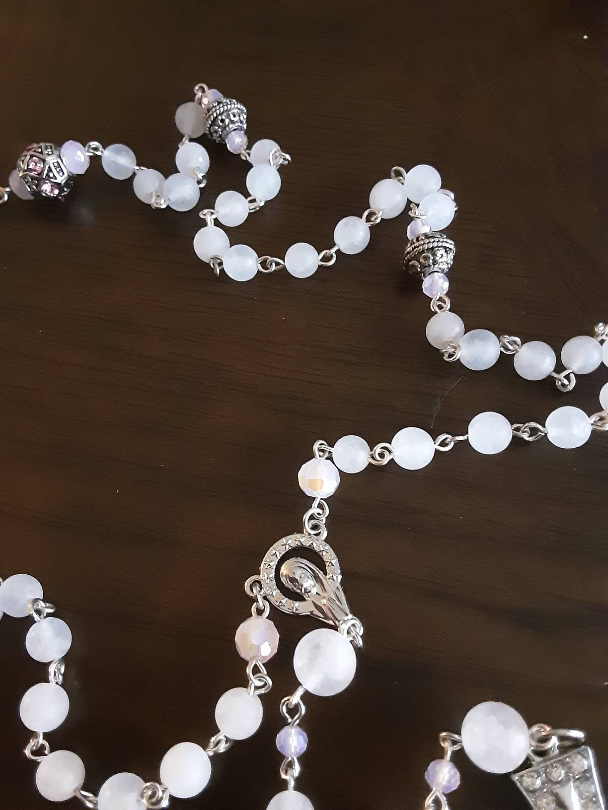 Rose Quartz Natural Stone Rosary