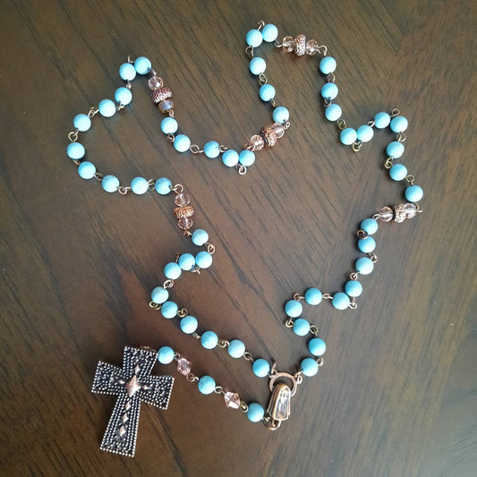 Turquoise And Rose Gold