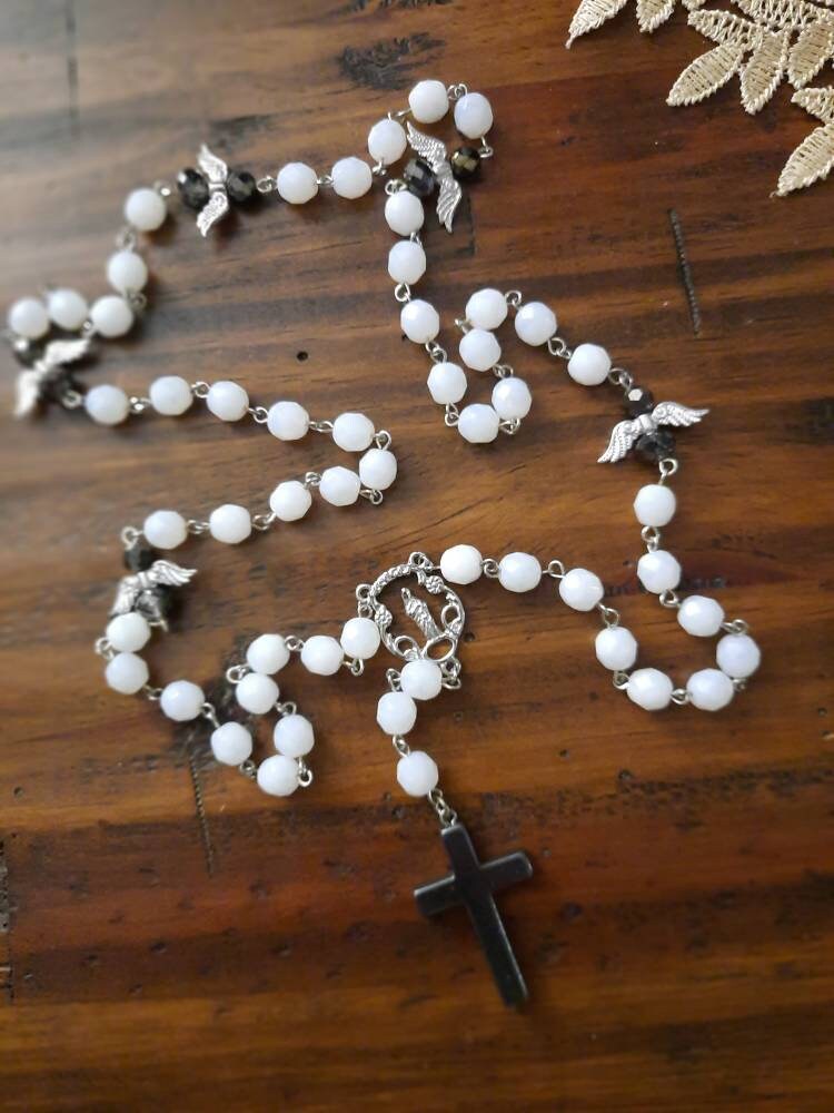 Black Cross Rosary