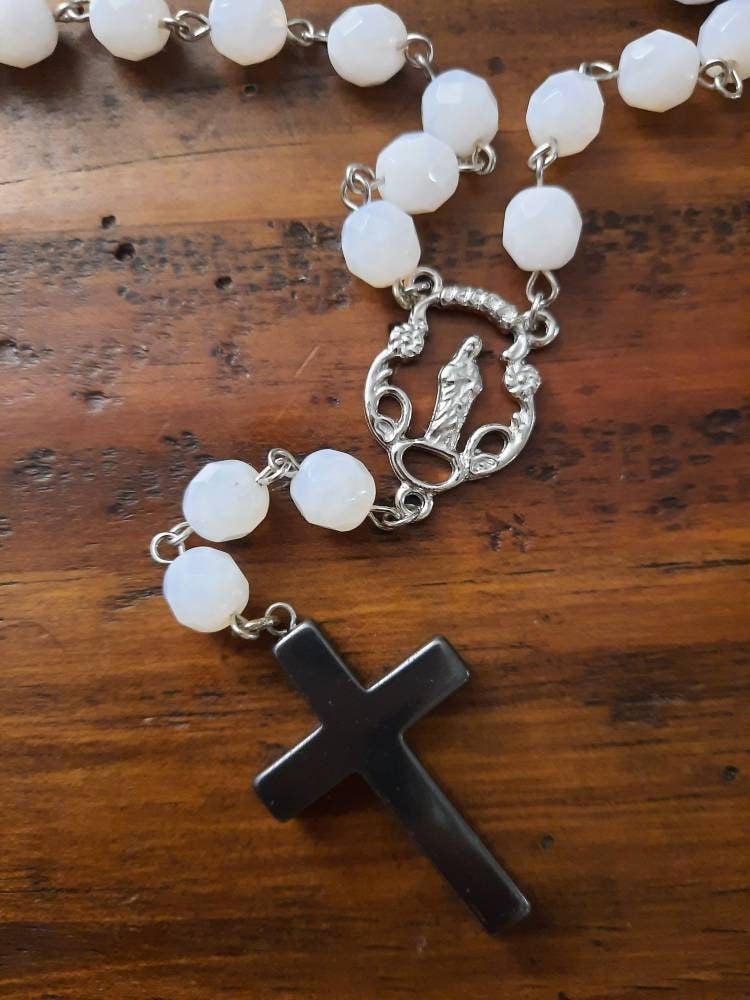 Black Cross Rosary